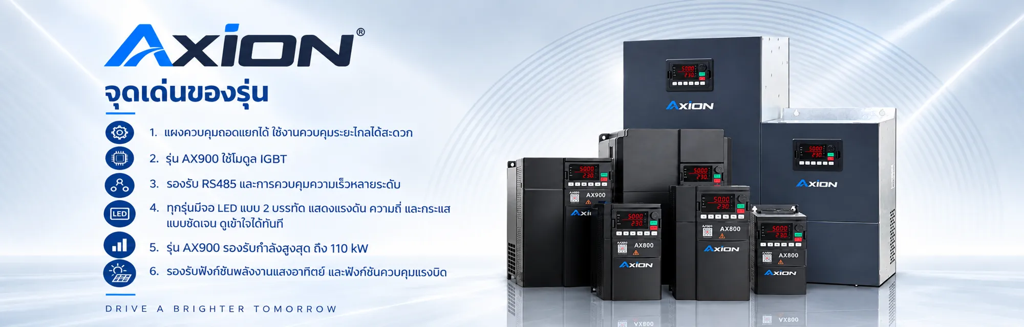 AXION AX800/AX900 heavy-duty inverter